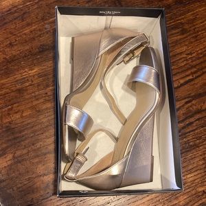 Naturalizer | Zenia Light Bronze Sandal Heels 8.5